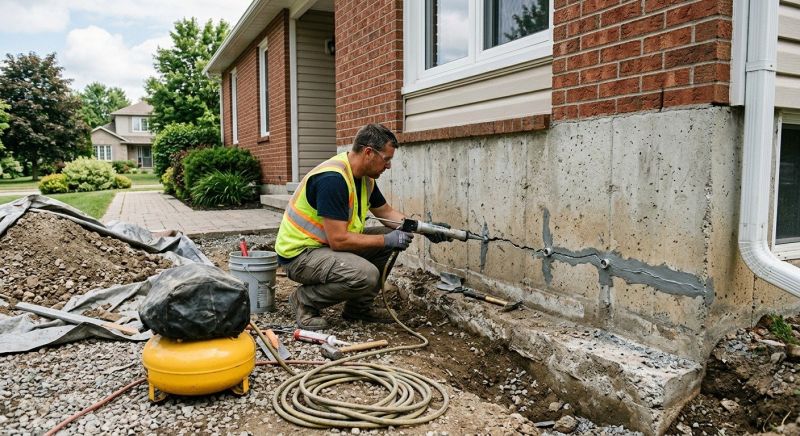 Basement Foundation Repair in Colchester, CT
