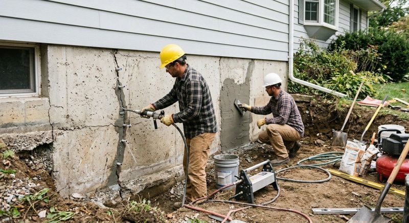 Basement Foundation Repair in Wallingford, CT