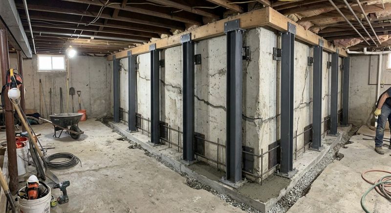 Basement Stabilization in Hartford, CT
