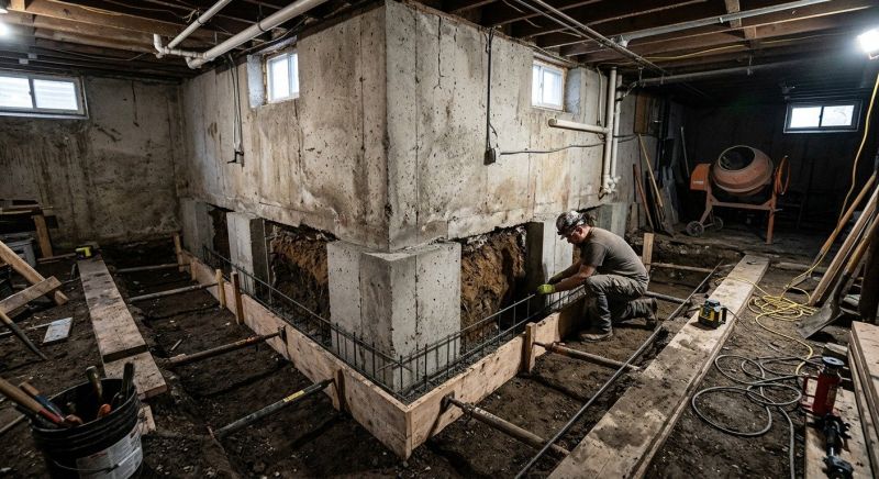 Basement Underpinning in Hartford, CT