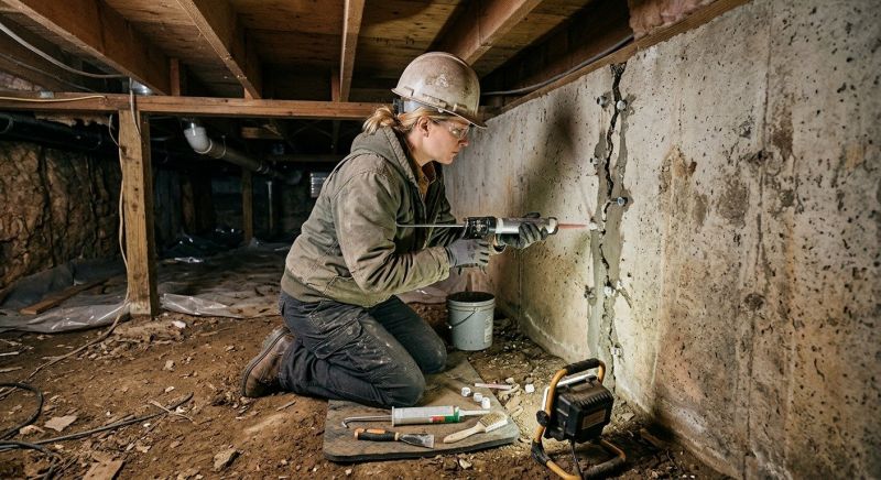 Building Foundation Repair in Bolton, CT
