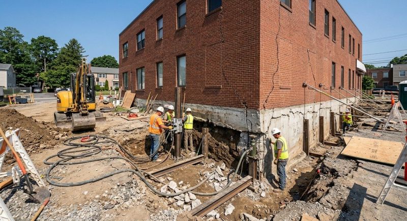 Building Foundation Repair in Manchester, CT