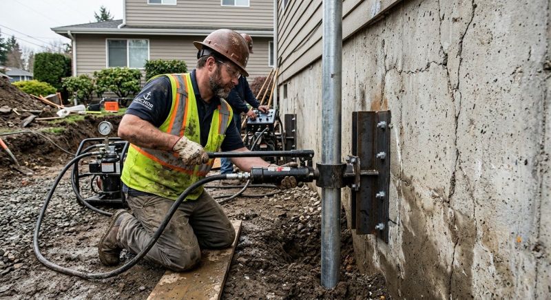 Concrete Foundation Leveling in Harwinton, CT