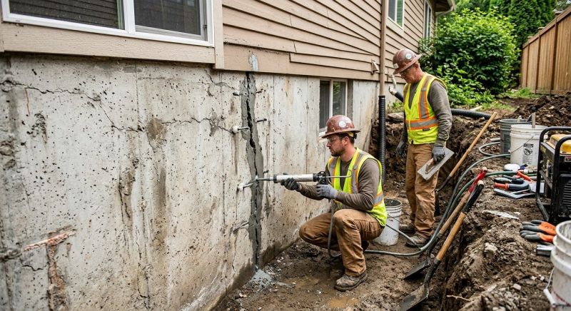 Cracked Foundation Repair in Hebron, CT