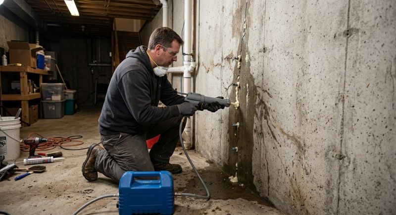 Cracked Foundation Repair in Thomaston, CT
