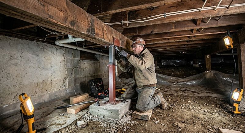 Crawlspace Foundation Repair in East Berlin, CT