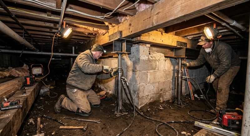 Crawlspace Foundation Repair in Thomaston, CT