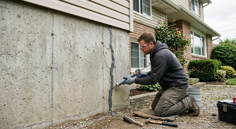 Foundation Crack Sealing in Hartford, CT