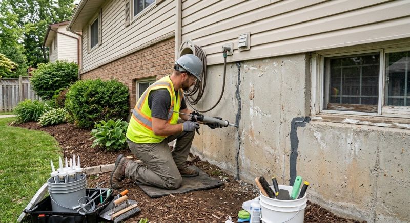 Foundation Crack Sealing in Hartford, CT