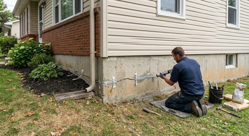 Foundation Crack Sealing in Hartford, CT