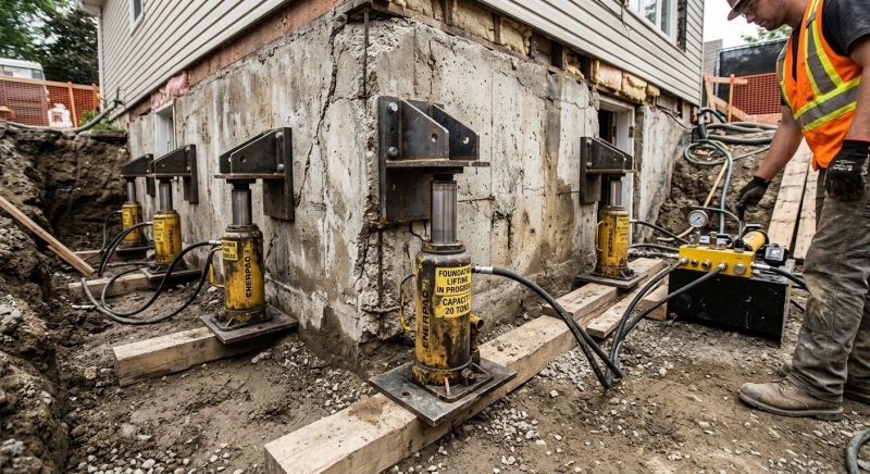 Foundation Jacking in Colchester, CT