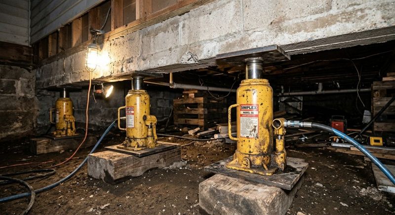 Foundation Jacking in Glastonbury, CT