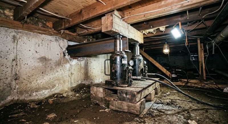Foundation Jacking in North Granby, CT