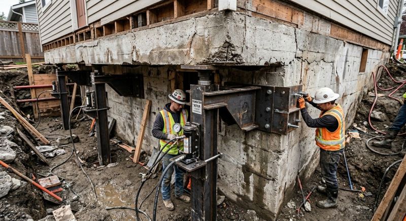 Foundation Lifting in Riverton, CT