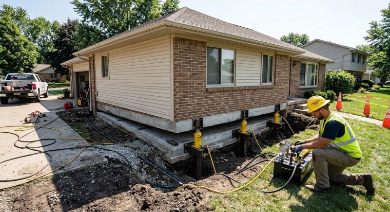 Foundation Lifting in Torrington, CT
