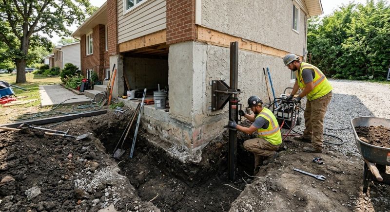 Foundation Pier Repair in Hartford, CT