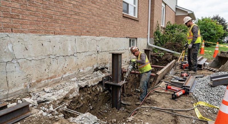 Foundation Structural Repair in Northfield, CT