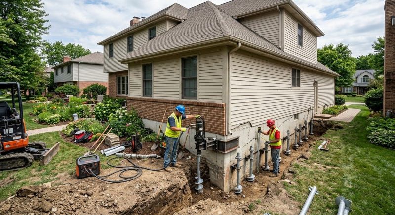 Helical Pile Installation in Hartford, CT