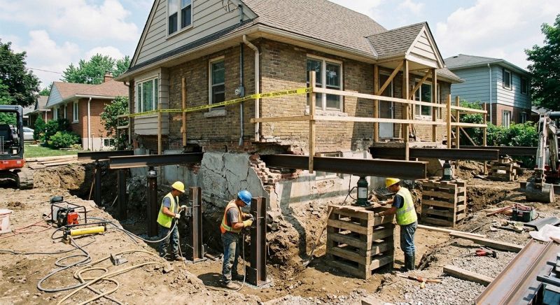 House Foundation Repair in East Longmeadow, MA