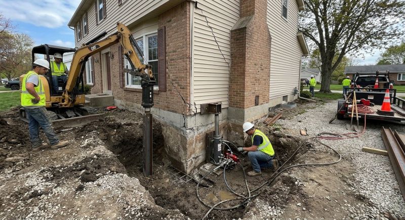 Sinking Foundation Repair in Manchester, CT